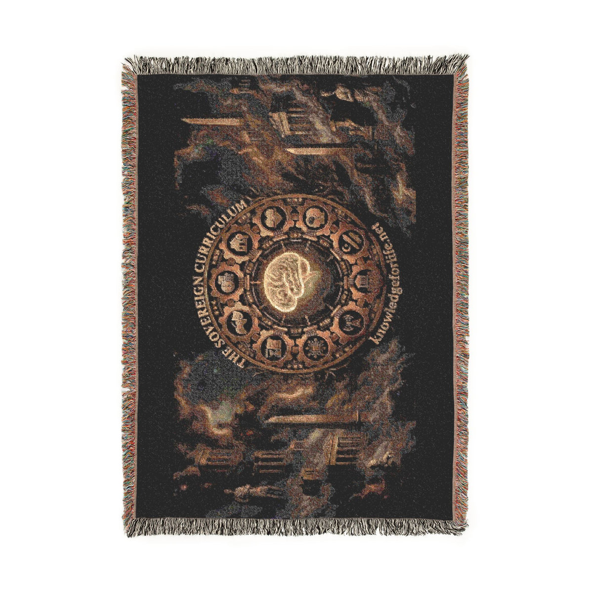 The Sovereign Curriculum – Heirloom Woven Tapestry Blanket
