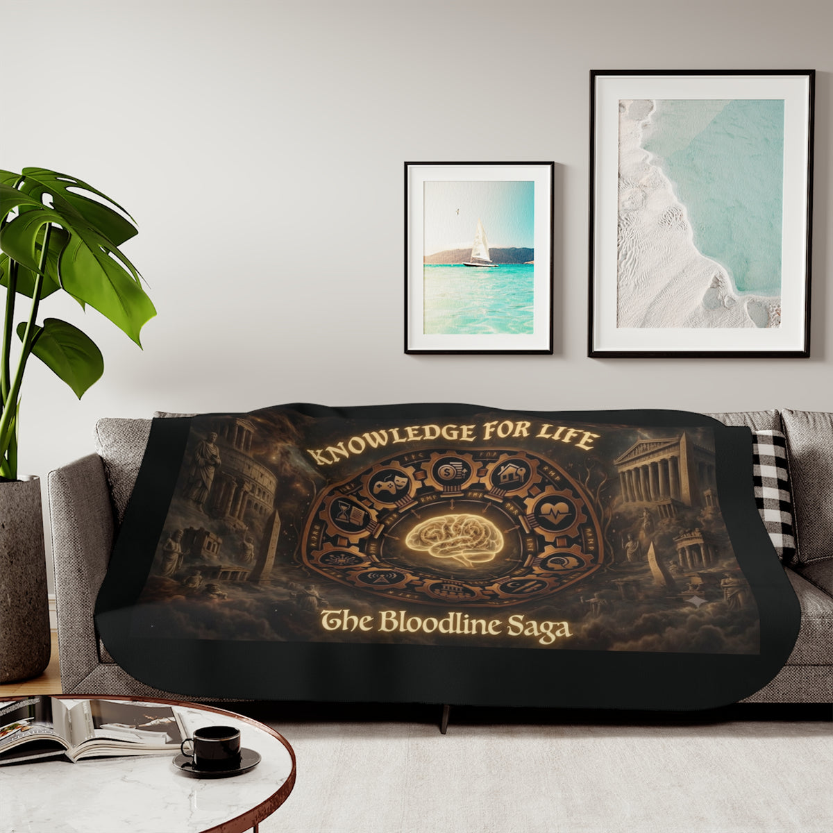The Bloodline Saga – Knowledge for Life Sherpa Blanket