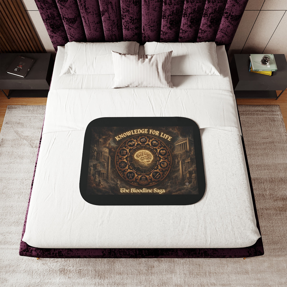 The Bloodline Saga – Knowledge for Life Sherpa Blanket