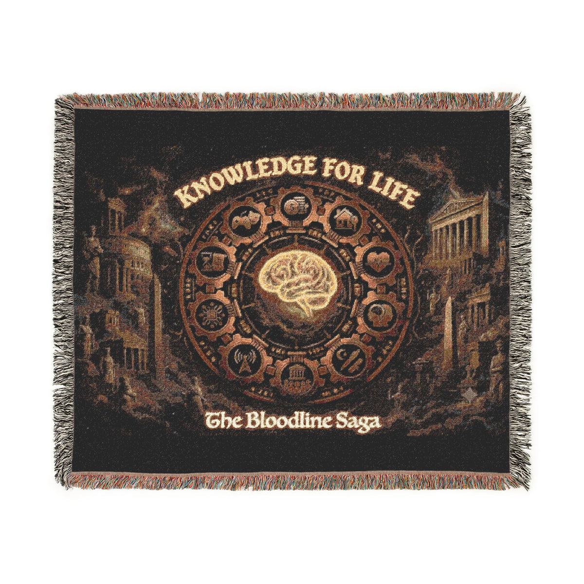 The Bloodline Saga – Heirloom Woven Tapestry Blanket
