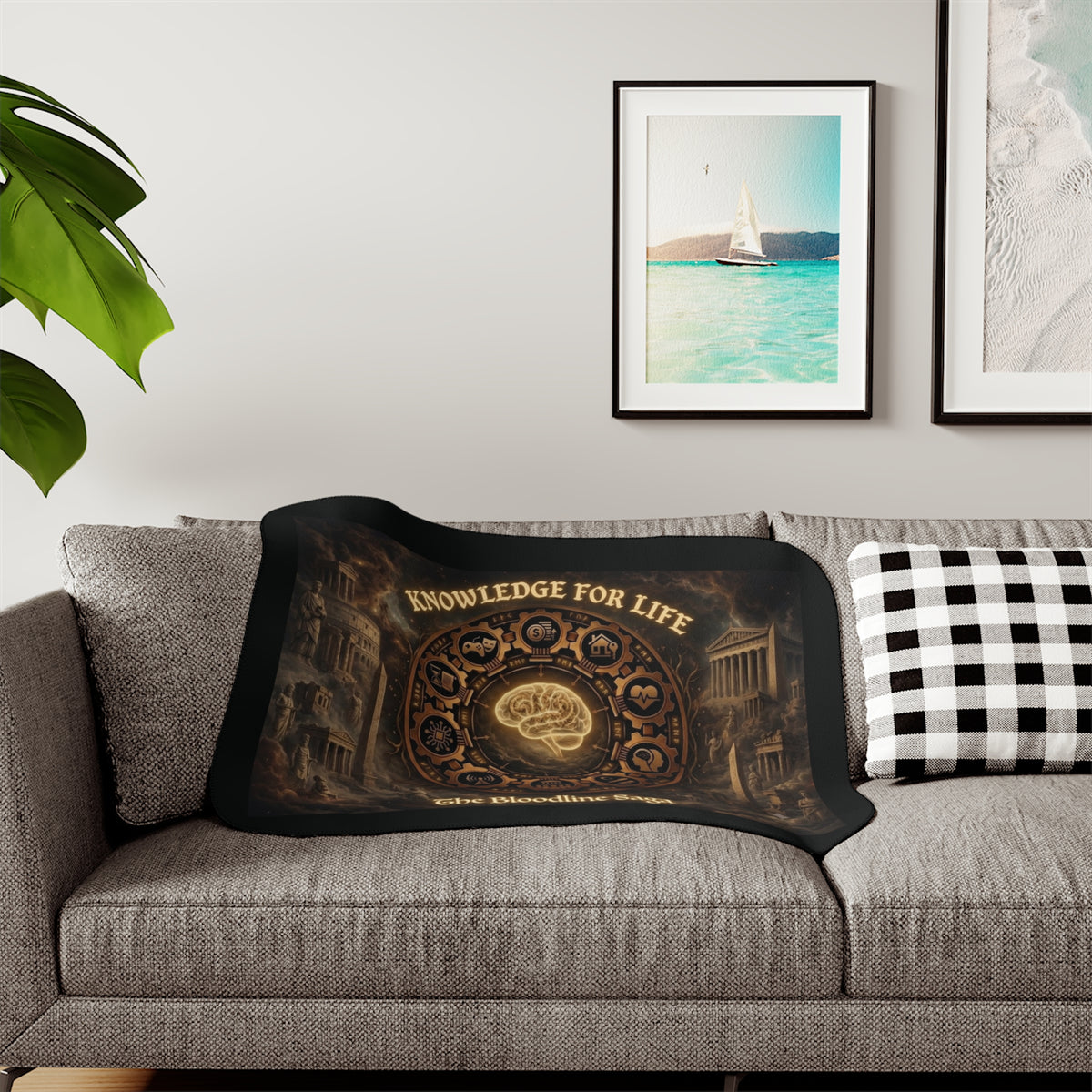 The Bloodline Saga – Knowledge for Life Sherpa Blanket
