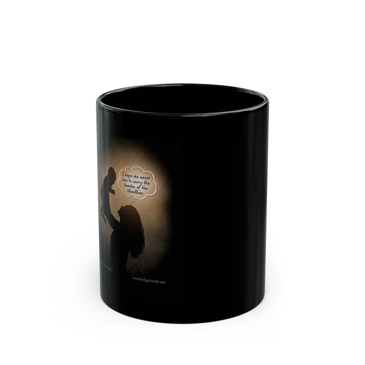 The Spring of Ambition – Black Ceramic Coffee Mug