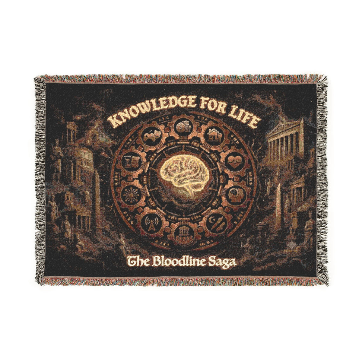 The Bloodline Saga – Heirloom Woven Tapestry Blanket
