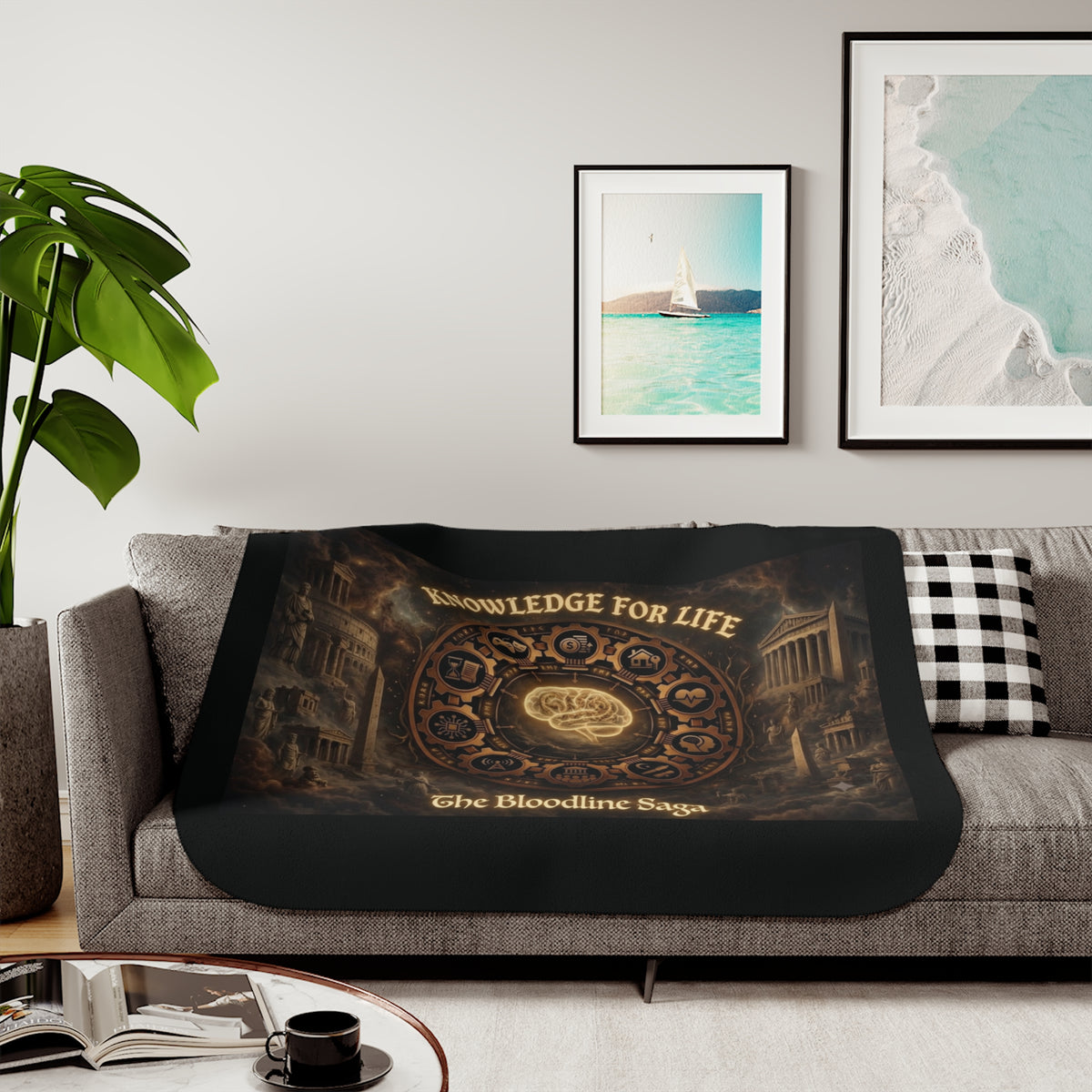 The Bloodline Saga – Knowledge for Life Sherpa Blanket