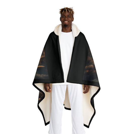 The Sovereign Curriculum – Premium Hooded Sherpa Cloak Blanket