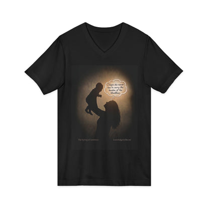The Burden of the Bloodline – Unisex V-Neck Tee