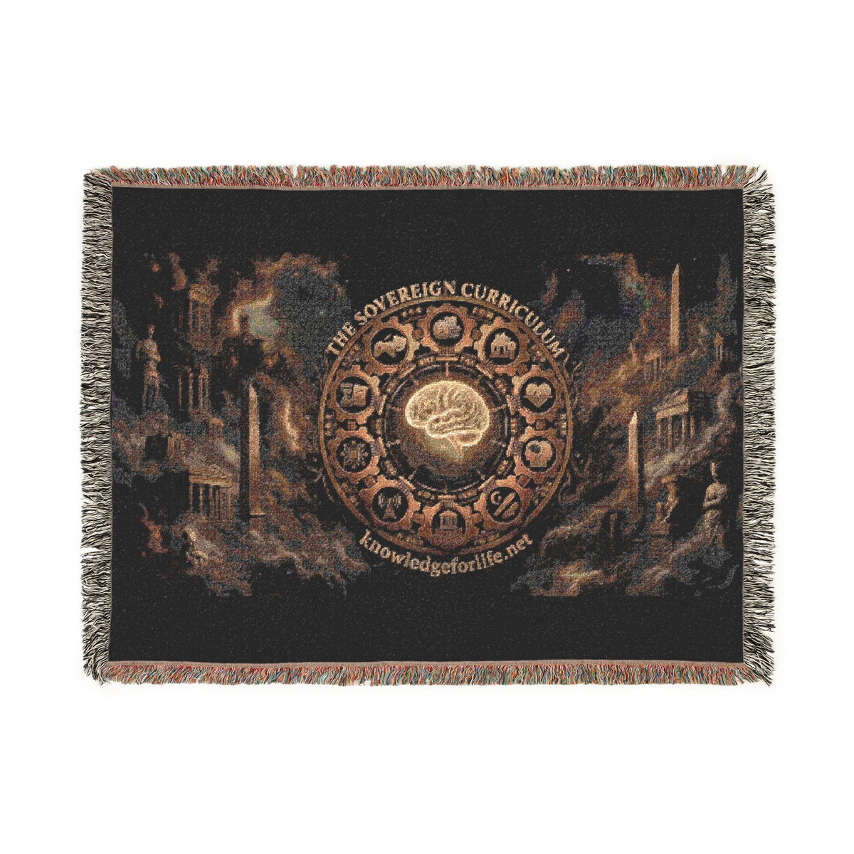 The Sovereign Curriculum – Heirloom Woven Tapestry Blanket