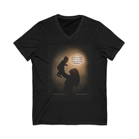 The Burden of the Bloodline – Unisex V-Neck Tee
