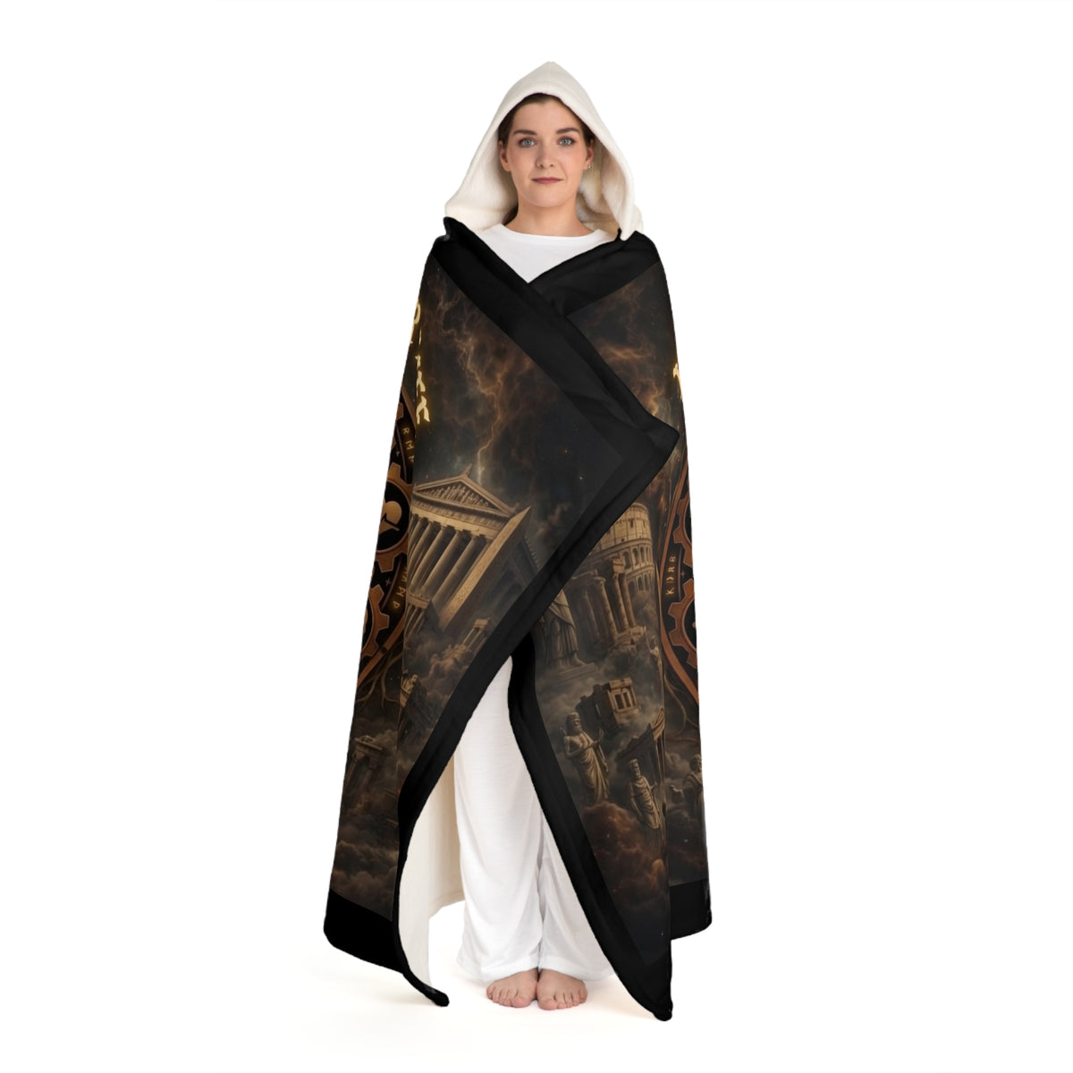 The Bloodline Saga – Premium Hooded Sherpa Blanket