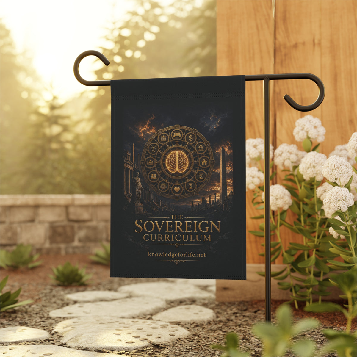 The Sovereign Curriculum – Official Area & Study Flag Banner